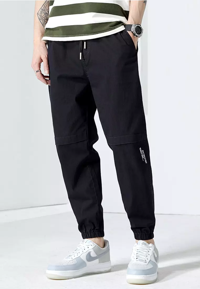Black skinny jogger pants shop