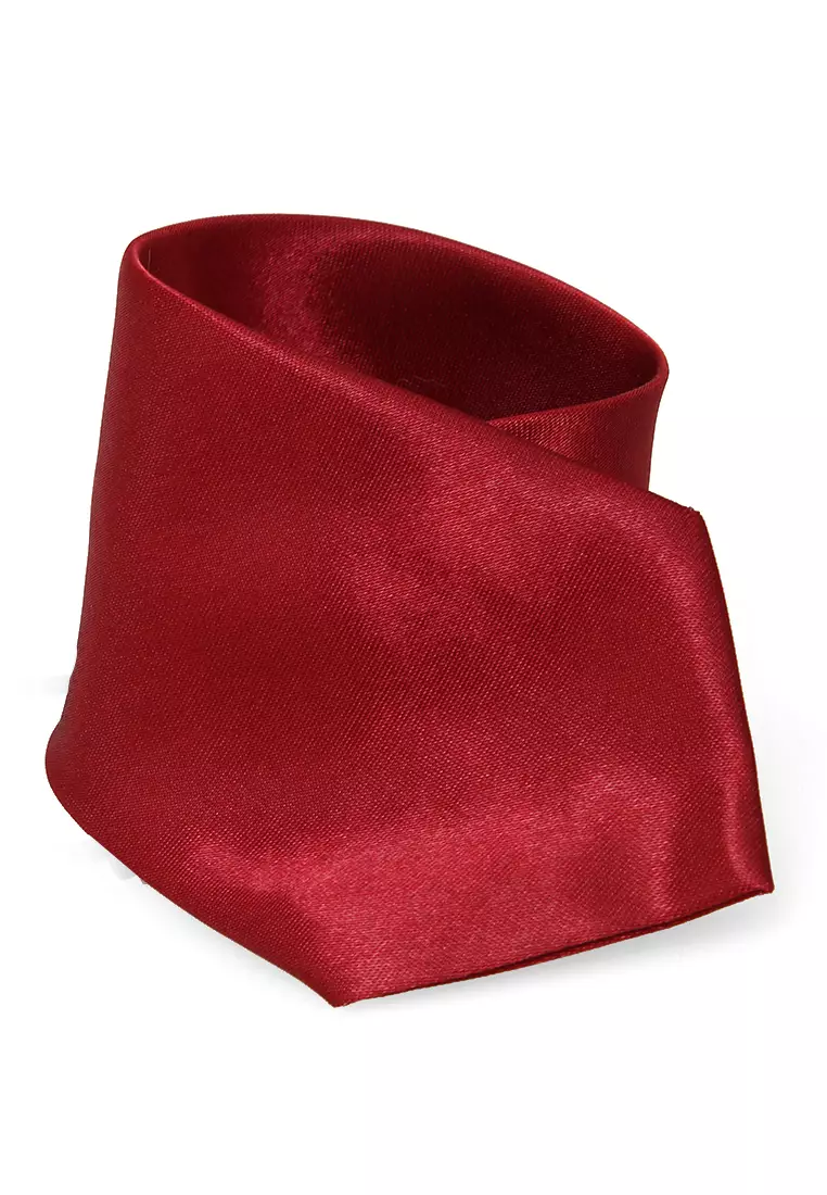 Deborah Aksesoris Fashion Dasi Instan Anak Pria Motif Polos Child Tie Material Satin ORIGINAL - Maroon
