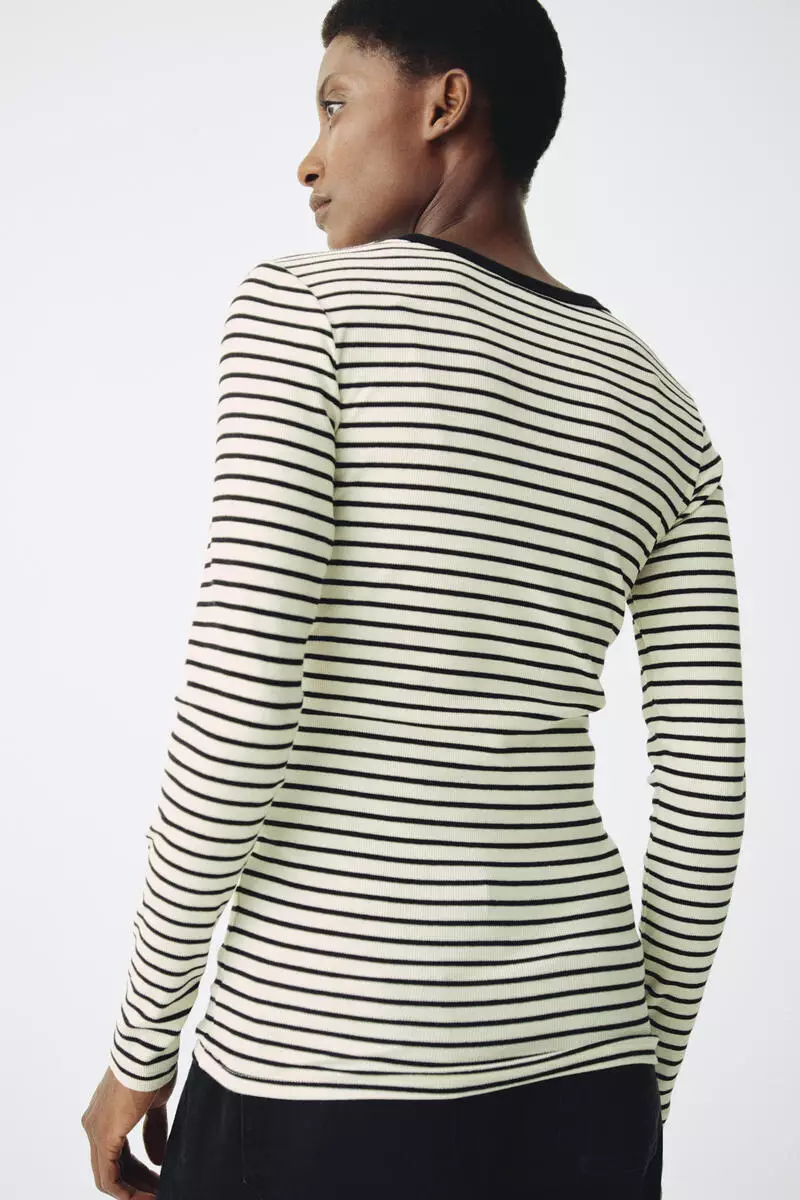 MAMA Ribbed jersey top
