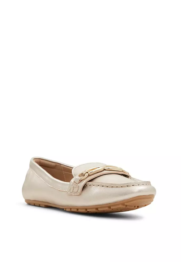 Aldo hot sale silver loafers