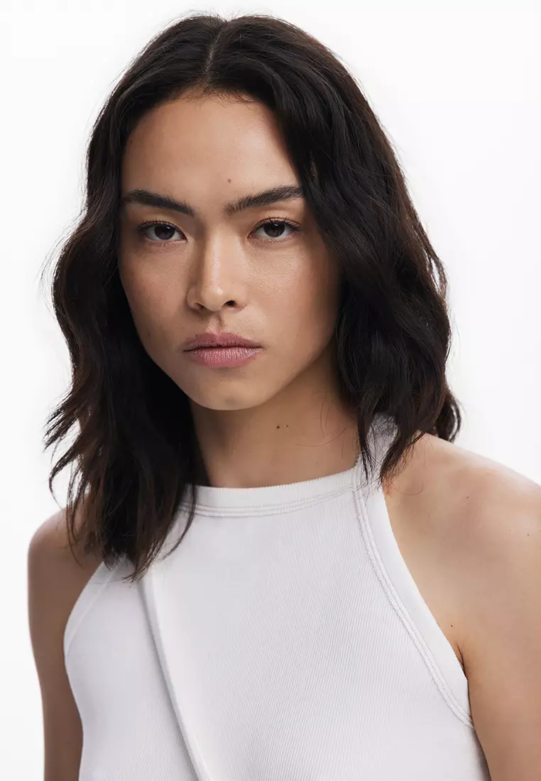 Tank top with opening