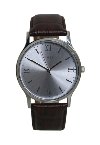 TIMEX Timex Analog Brown Leather Analog Quartz Watch For Men TW00NTD14E  CLASSICS | ZALORA Philippines