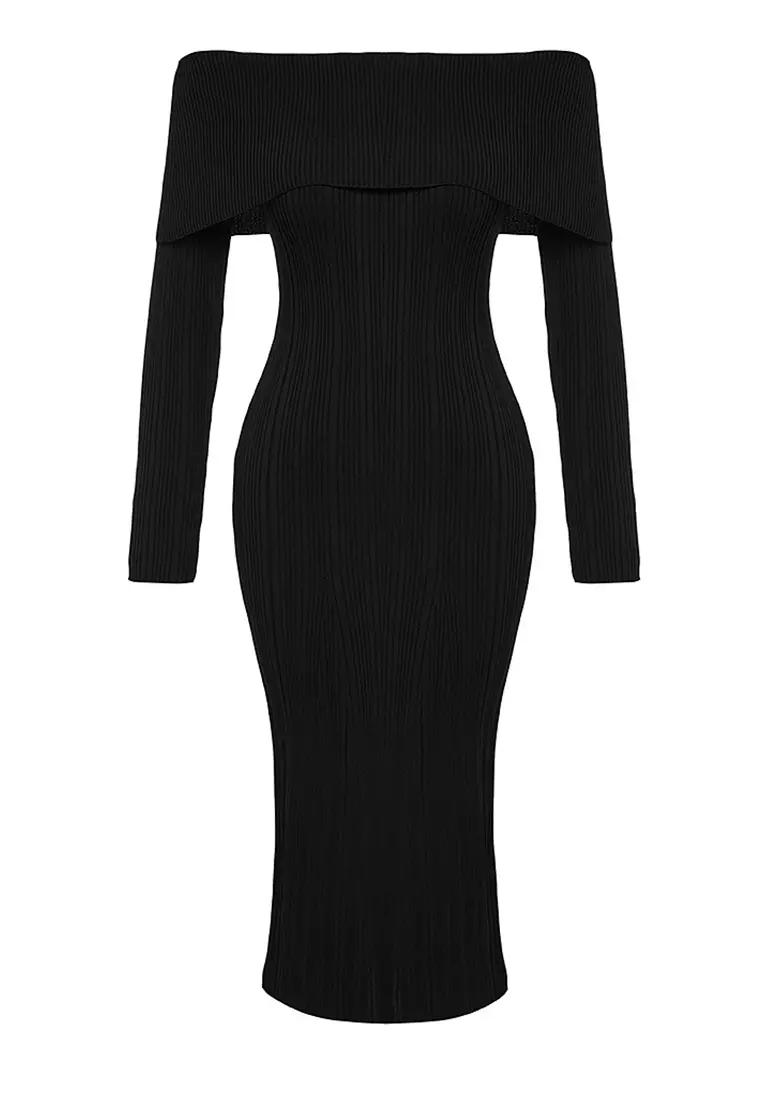 Off Shoulder Midi Dress