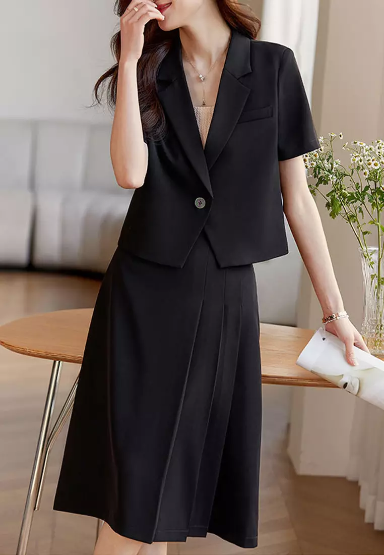 Fashionable Short Sleeve Suit Jacket YGH-EG1290