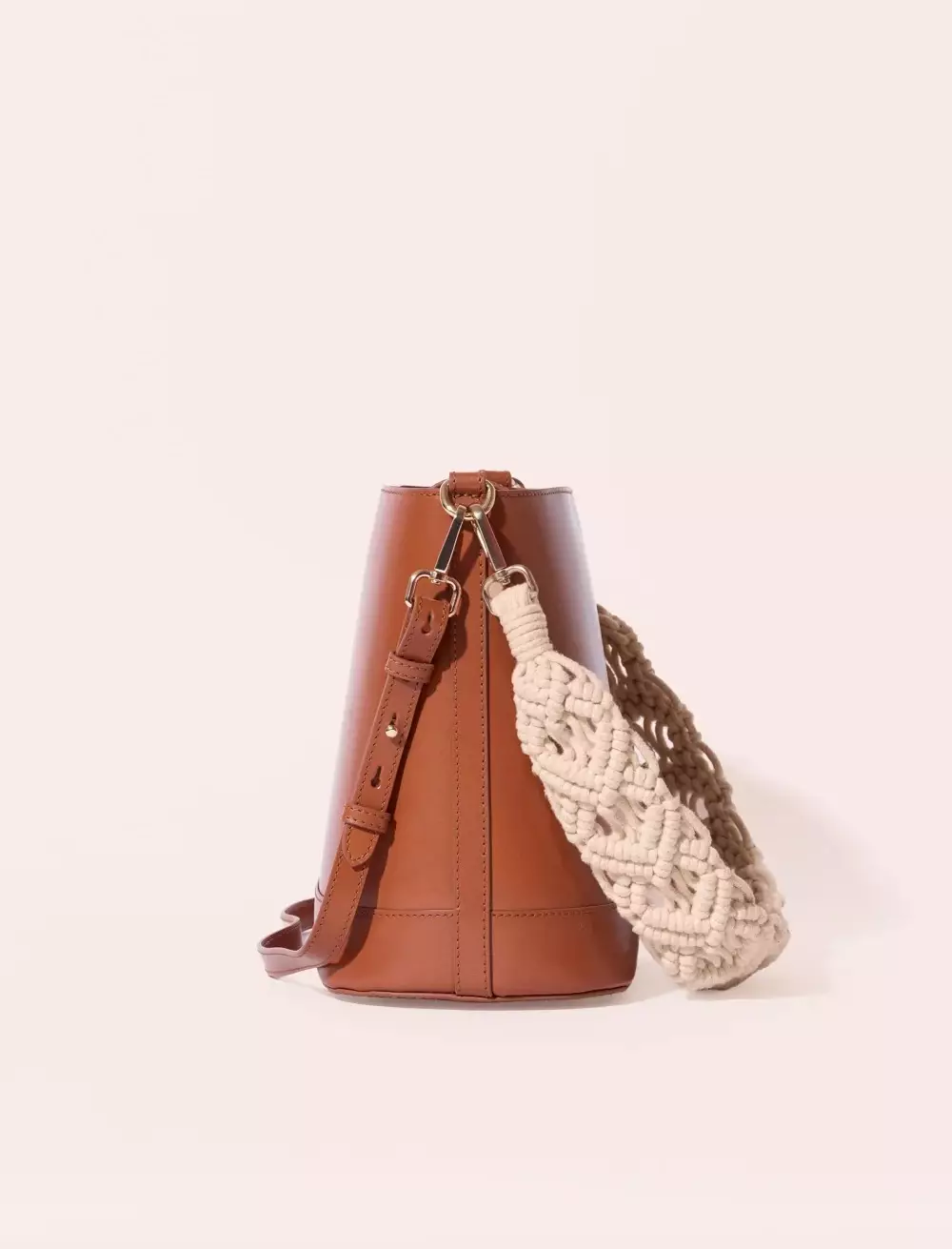 Maradji Marlon Camel macramé Bucket Tas Wanita - SAM25MACAMA