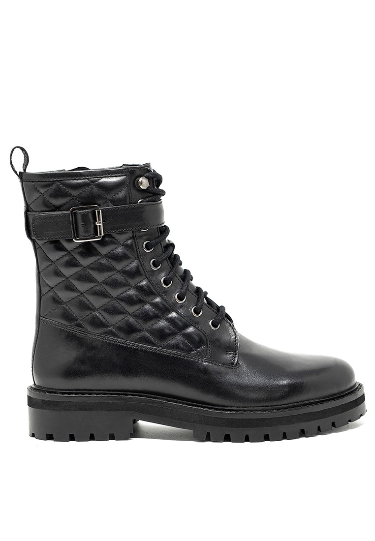 Vera Quilted Combat Boot