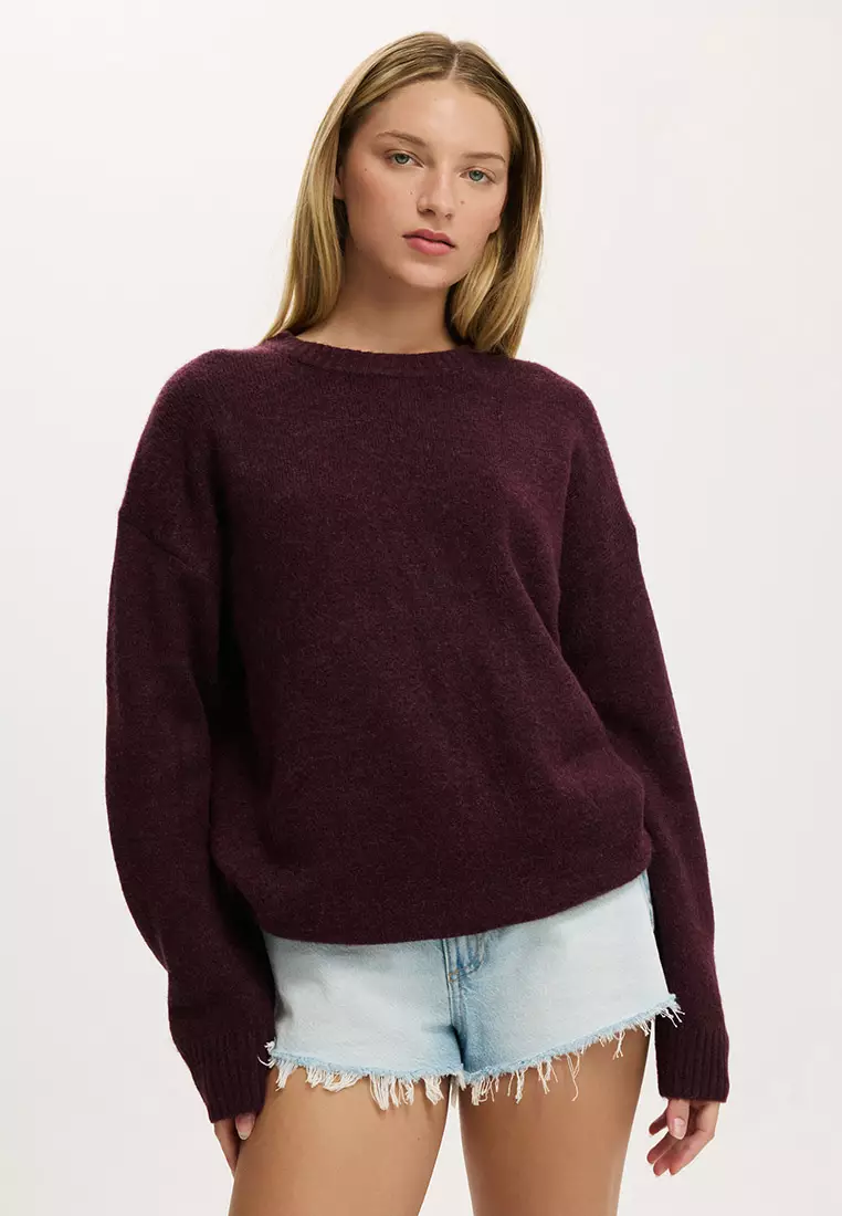 Buy Cotton On Luxe Crew Sweater 2026 Online | ZALORA