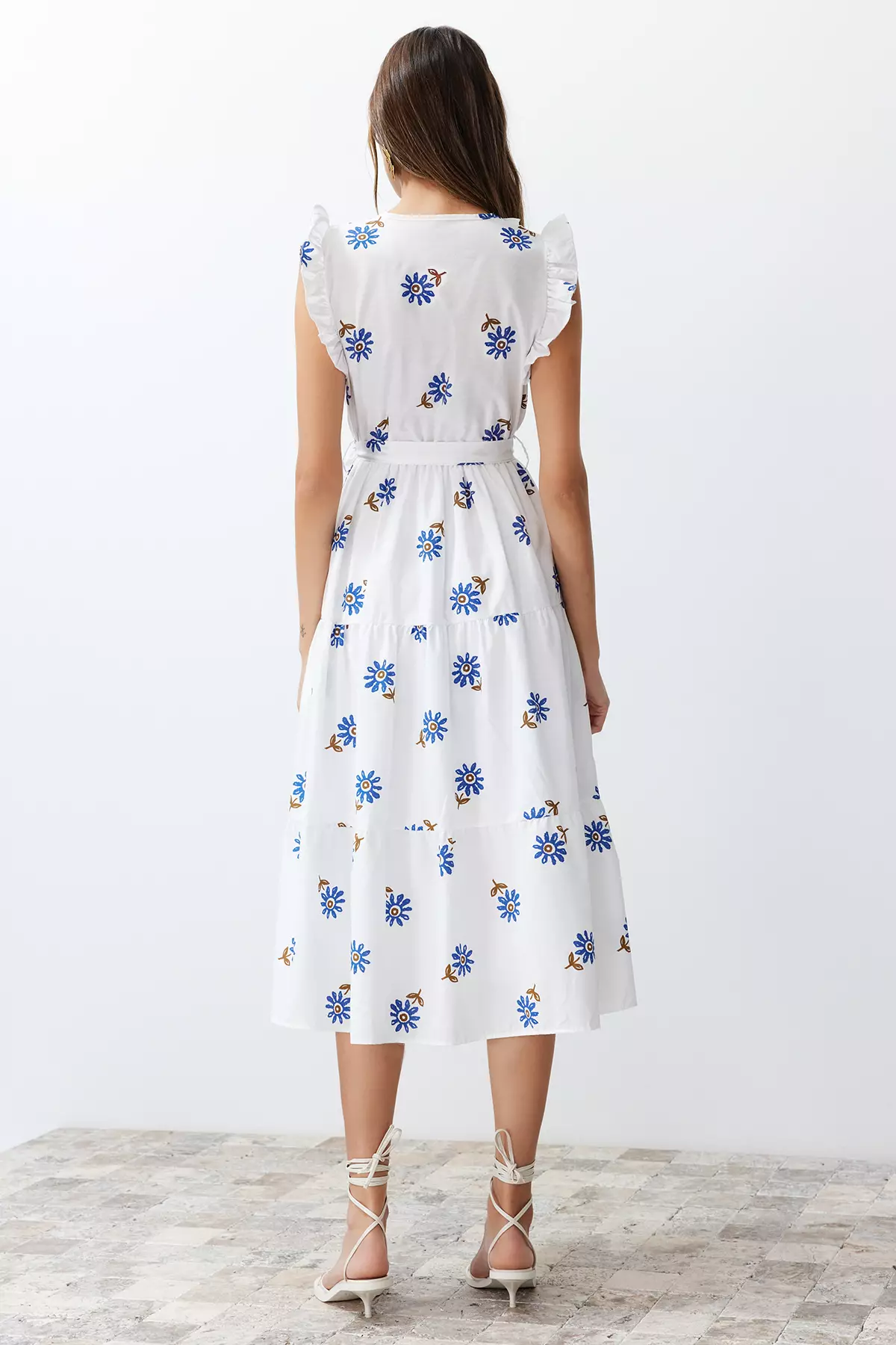 Tie Waist Midi Dress