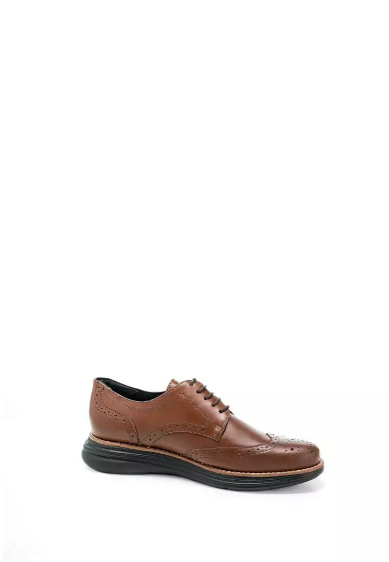 Discount on Jirras  shoes - SKU: Jirras Men Derby Lite Shoes Genuine Leather Filipino Handcraft Choco Brown James