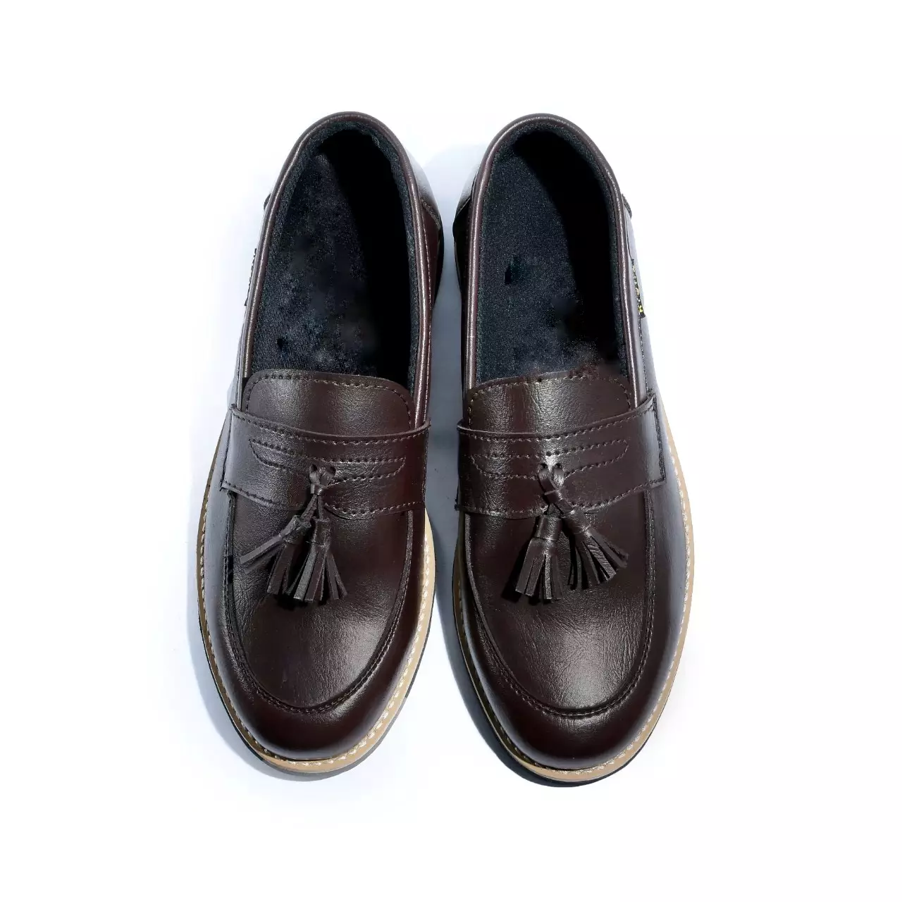 Coutry Boots Paris Sepatu Pria Slip On Loafers Formal Semi Pantofel Brown