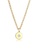 Elli Jewelry white Necklace Plated Round Elegant Diamond 375 Yellow Gold ABC3EAC8A224FEGS_1