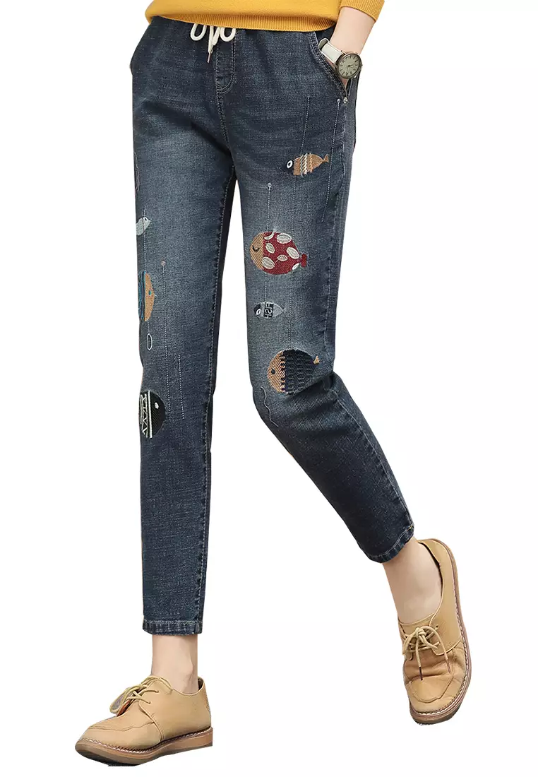 Girls embroidered jeans outlet