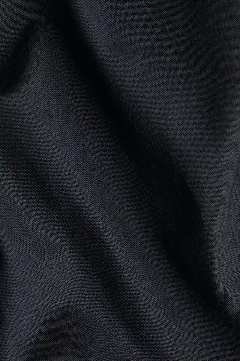 Linen-blend dress