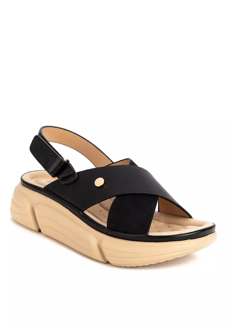 Discount on UNLISTED  shoes - SKU: ELISE WEDGE SANDALS SOFTAWALK