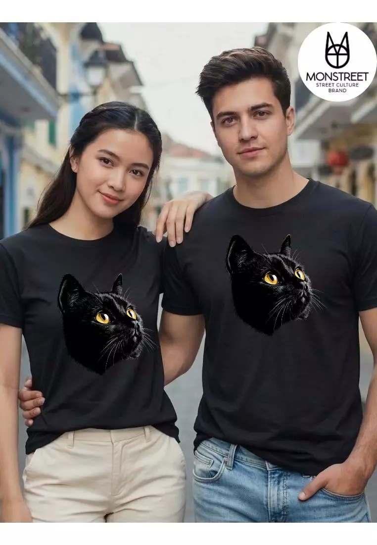 Monstreet Kaos Katun Combed 24S Grafis Reguler Fit Hitam Tshirt UTR289 Cotton Combed 24S Graphic Tshirt Regular Fit Black Tshirt Unisex