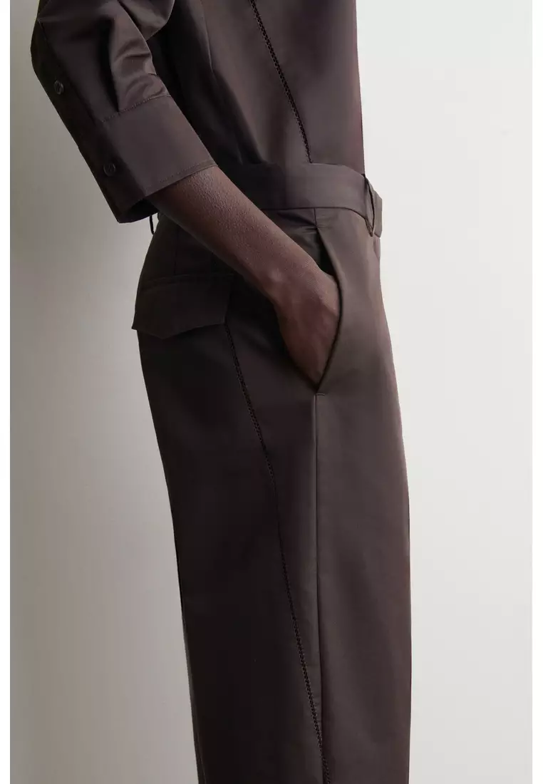 EMBROIDERED COTTON TROUSERS