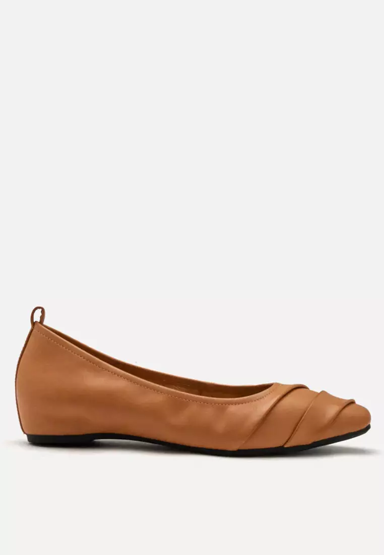 Elie Ruched Padded Flats