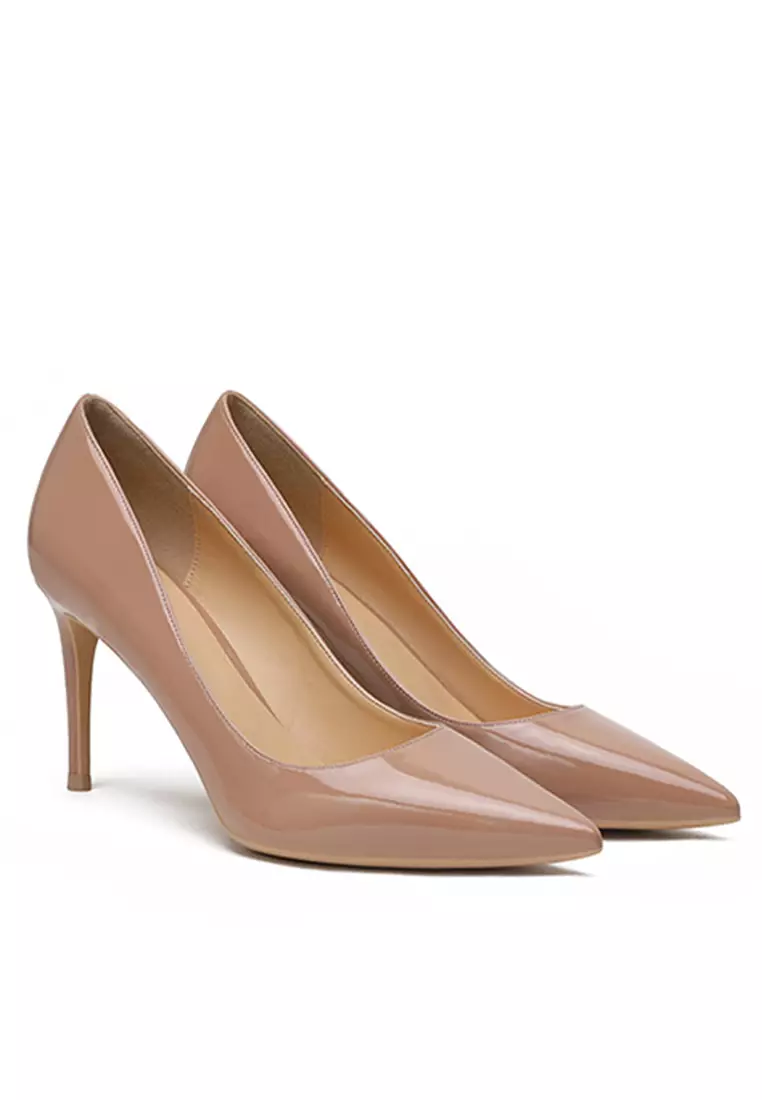 8CM Patent Pointed High Heel Shoes HZL180