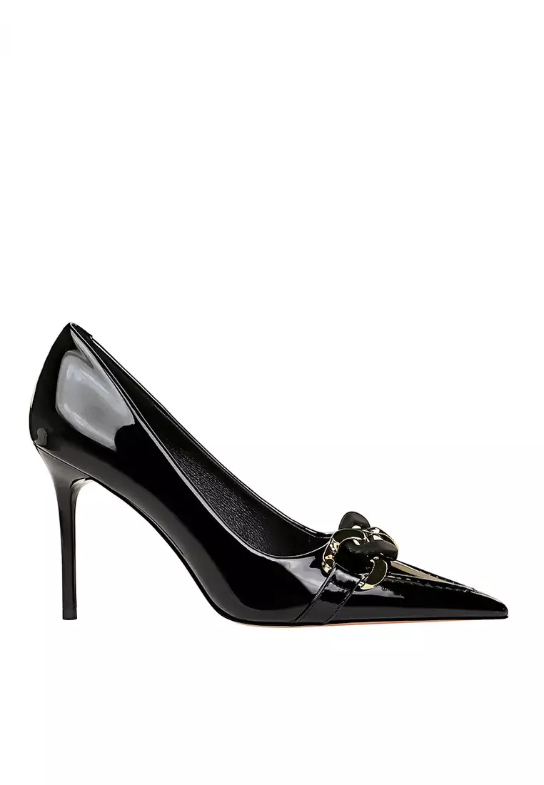 Discount on Twenty Eight Shoes  shoes - SKU: VANSA Shinny Patent Buckle High Heel Pumps VSW-H8262