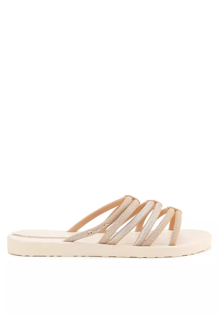 Ipanema Anatomic Lolita teenslippers met glitters zwart