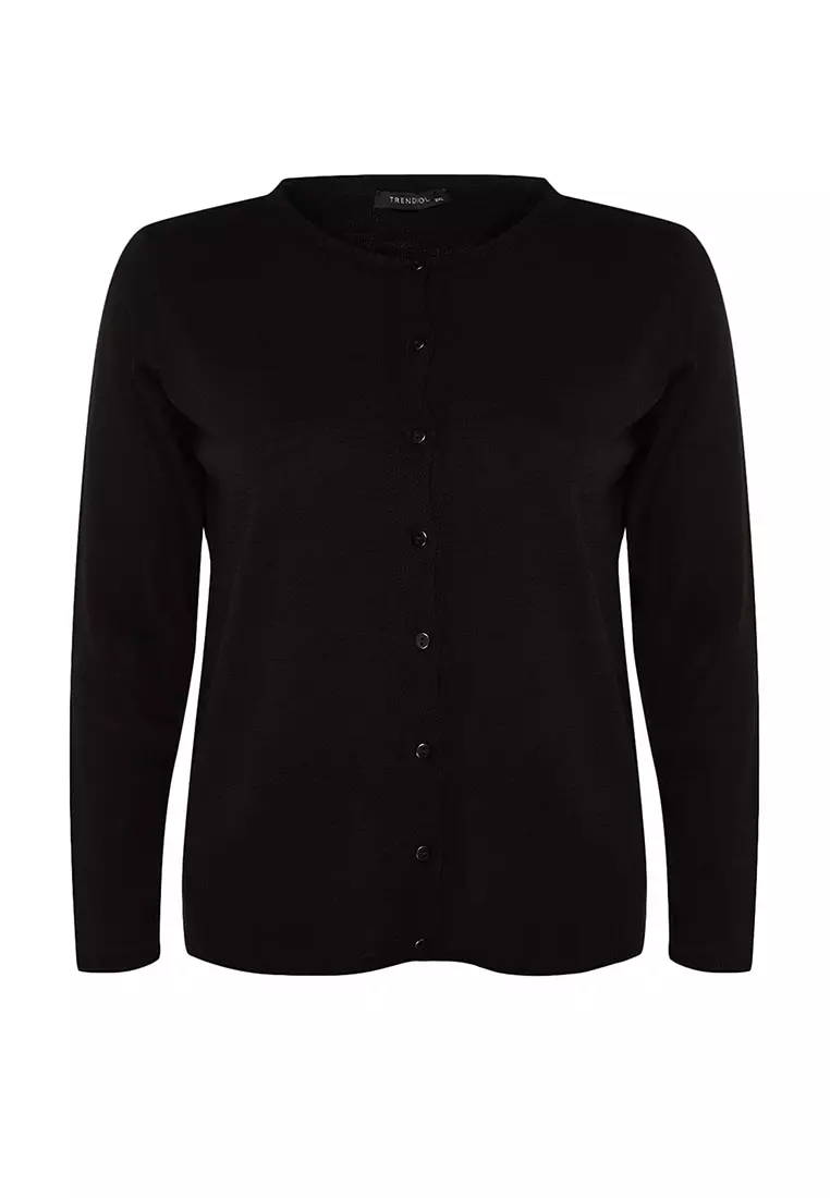 Plus Size Knitted Cardigan