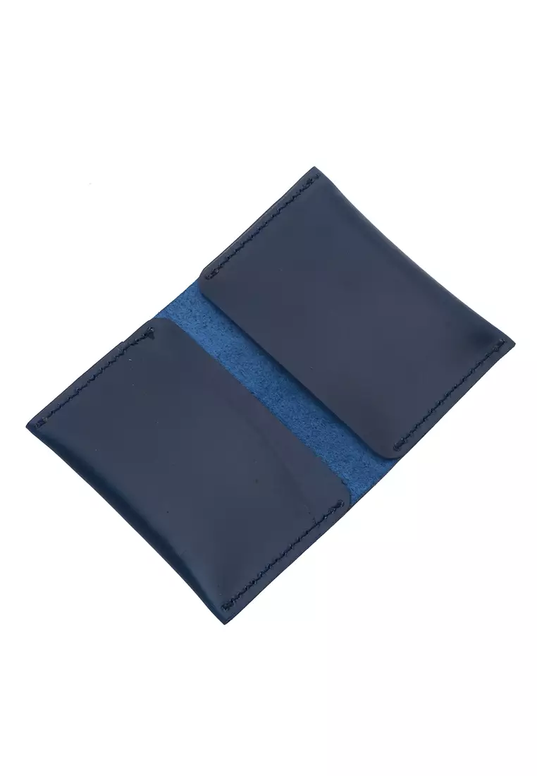 Zackly Wallet Card Holder Many Slot Handmade Material Genuine Leather 028 ORIGINAL - Blue