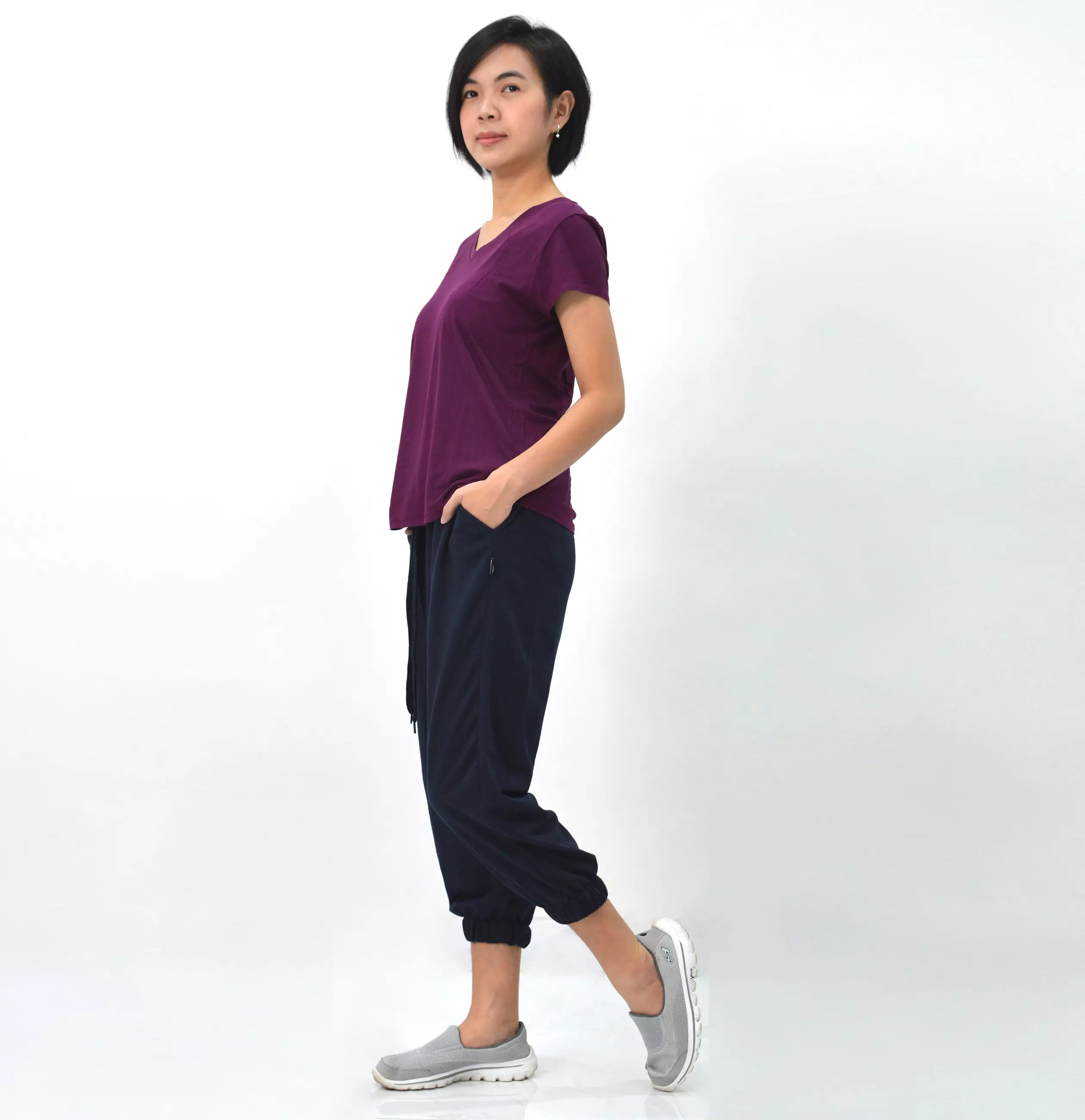 OKECHUKU Luna Celana Wanita Celana Jogger Wanita Celana 3/4 Joger Wanita Training Olahraga Sporty