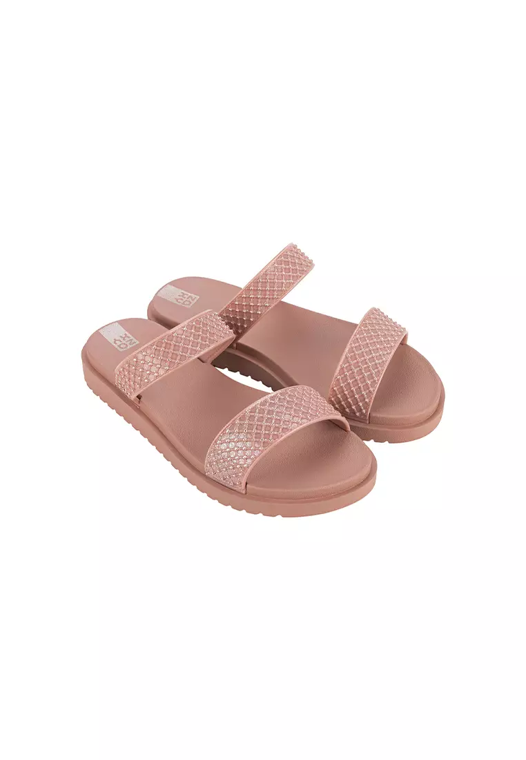 Discount on Zaxy  shoes - SKU: Zaxy Spark Nude Comfortable Slides For Ladies