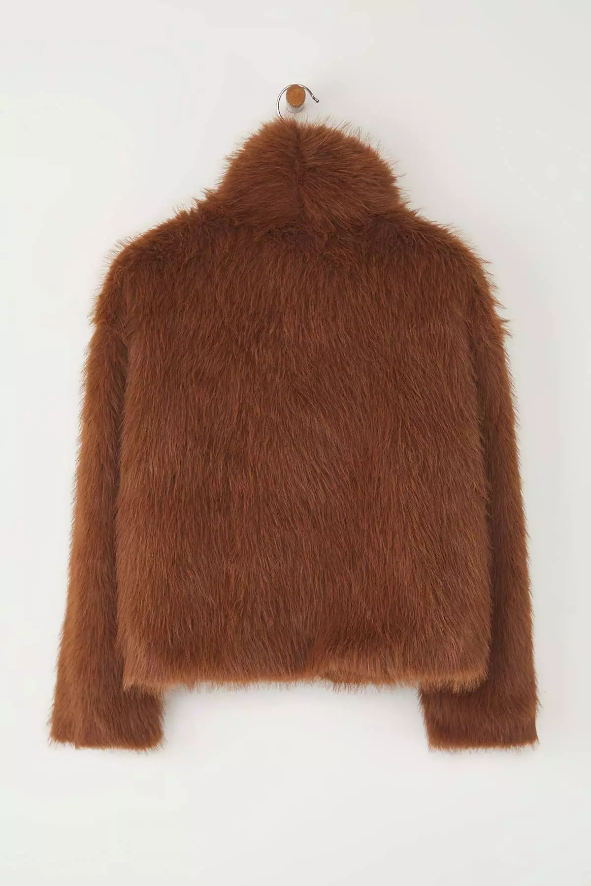 Light Brown Oversize Fur Coat