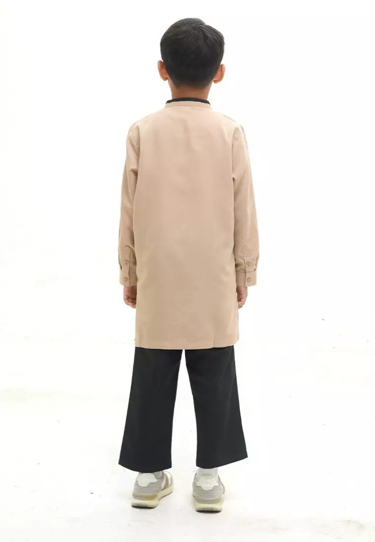 Rabbani - Setelan Jubah Koko Anak Lengan Panjang Jukid Hamad Exclusive - Khaky