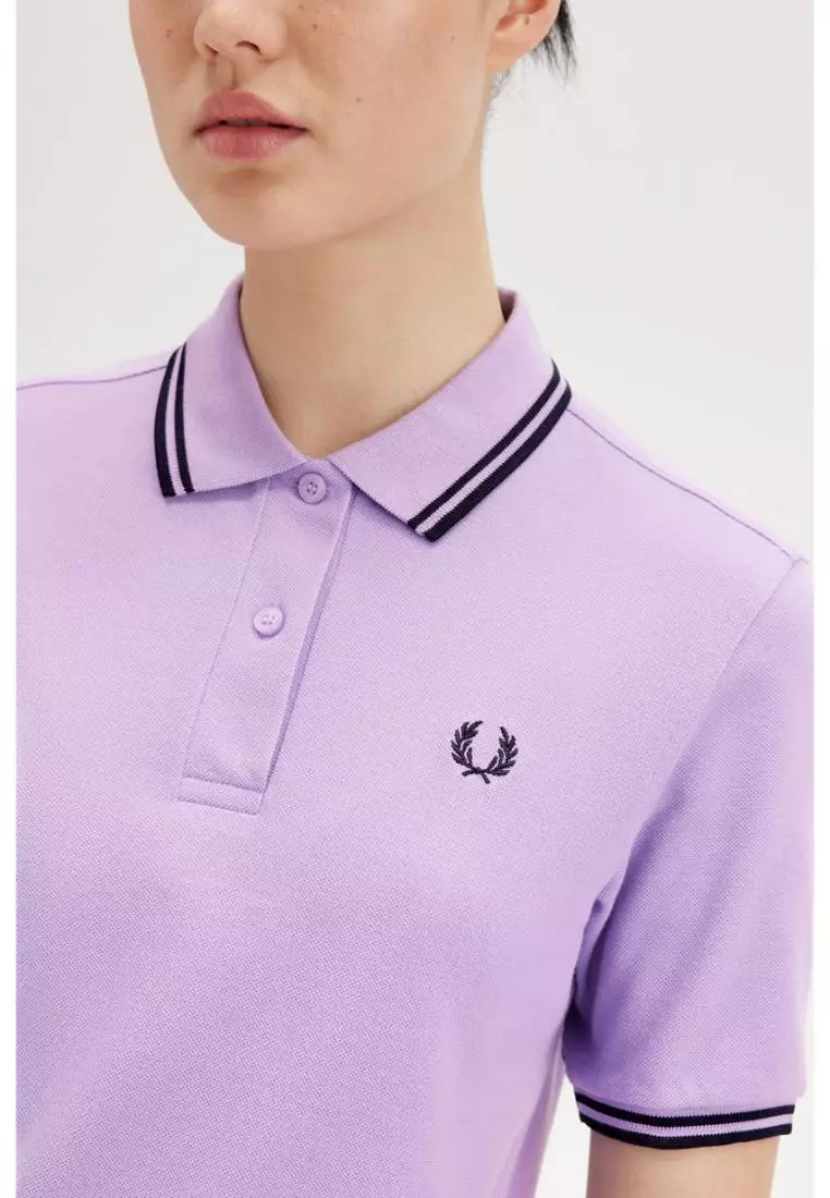 Fred Perry G3600 Twin Tipped Fred Perry Shirt (Ultra Violet / Navy / Navy)