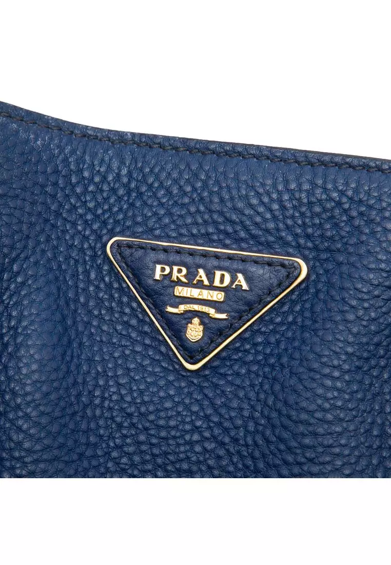 Pre-Loved Prada Vitello Daino Open Convertible Tote