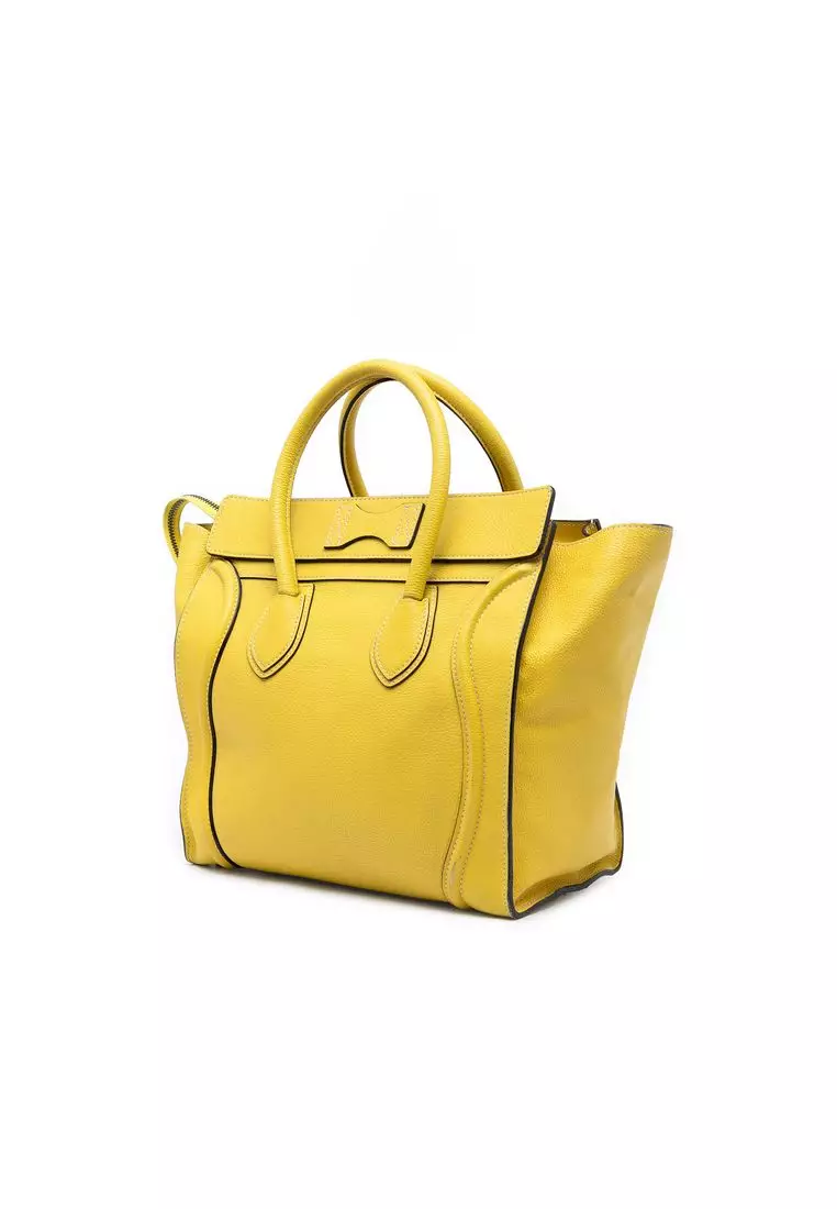 Pre-Loved Celine Mini Calfskin Luggage Tote