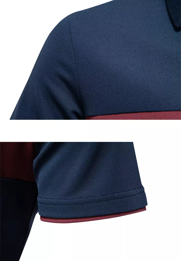 Color Matching Embroidery Polo Shirt AX-PL7002