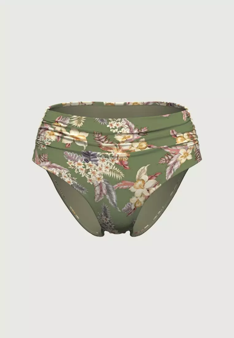 Desert Tropics Olive Ruched Full Classic Pant