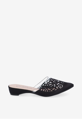 Buy Carlo Rino Black 2 Thru Roses Slip On Sandal Online Zalora Malaysia