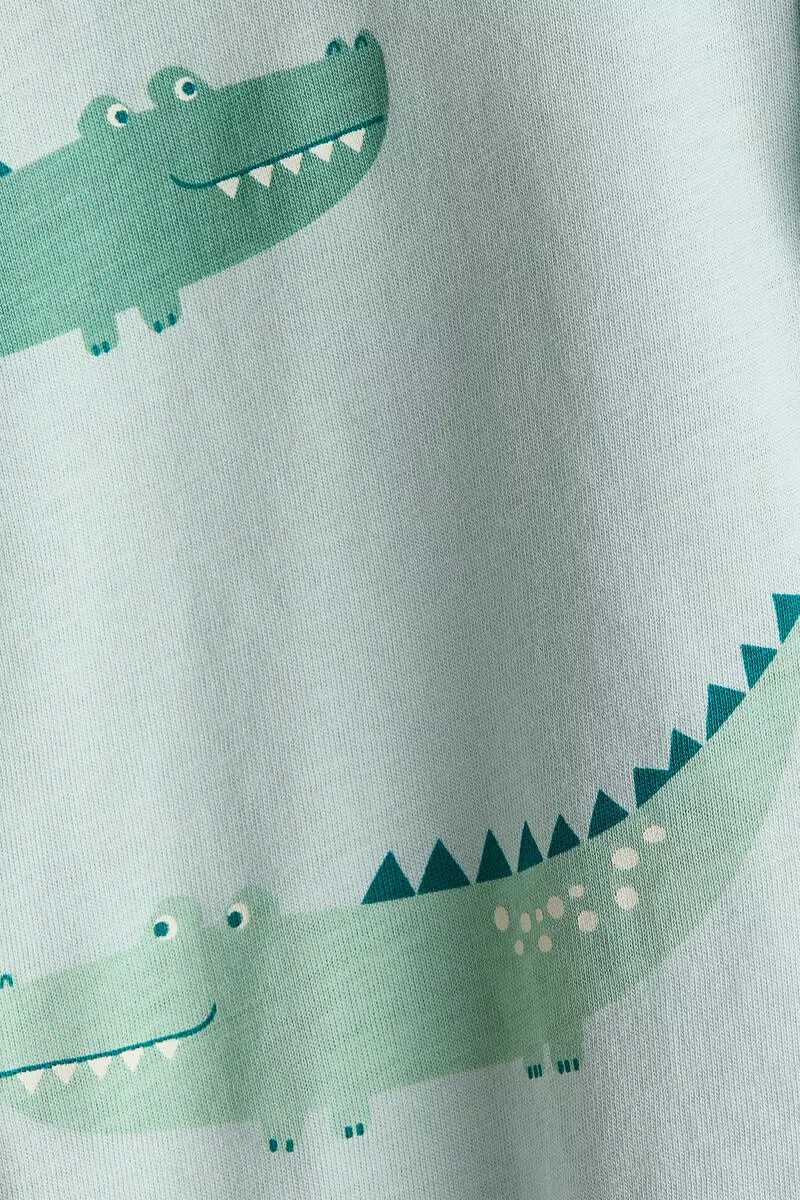 Short cotton sleepsuit