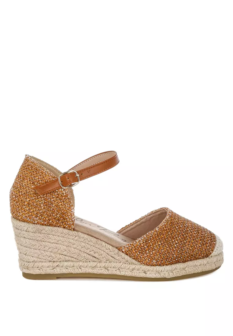 Buy London Rag Tan Raffia Woven Wedge Sandals 2025 Online ZALORA