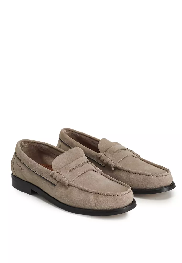 Buy Tommy Hilfiger Classic Hilfiger Suede Loafers Tommy Mainline