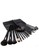 Evernoon black Brush Kuas Make Up 24 Set dengan Pouch Material Synthetic Hair Lembut - Black FB639BED8C1583GS_2