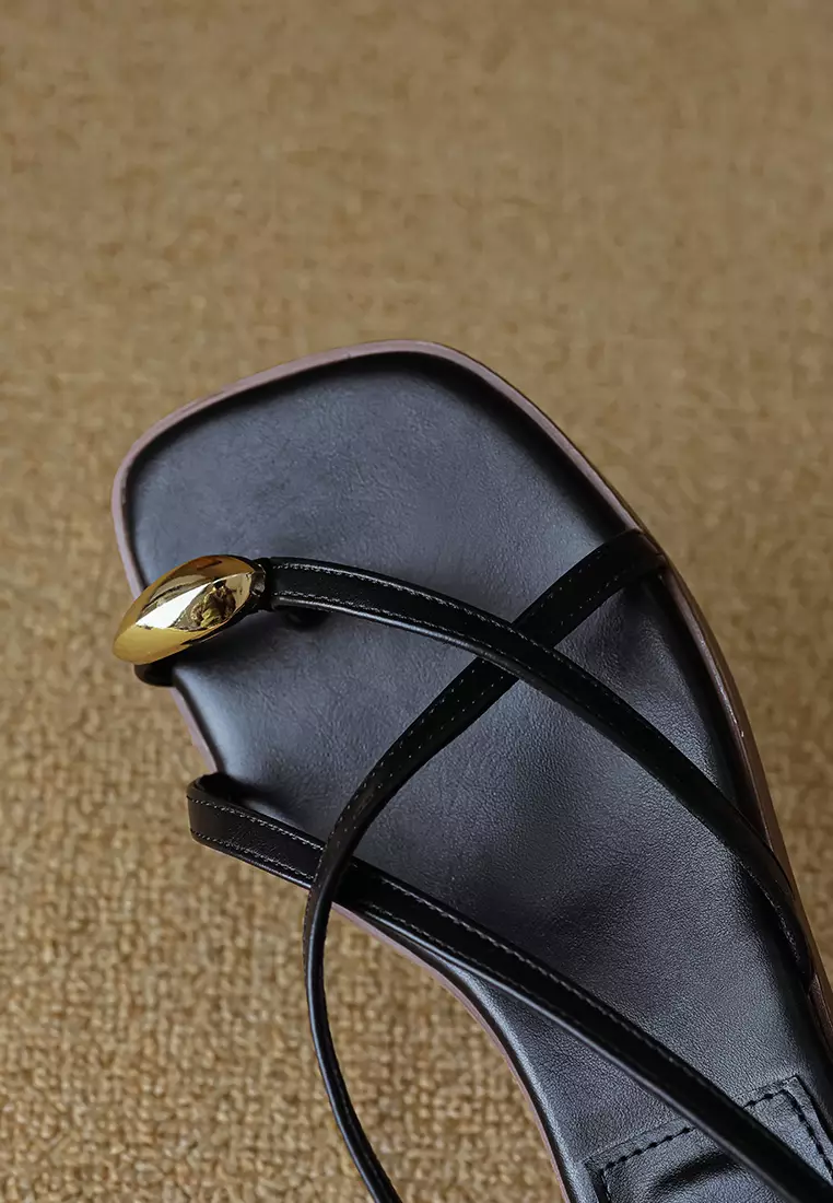 2CM Cross Strap Clip Toe Sandals WW288-3