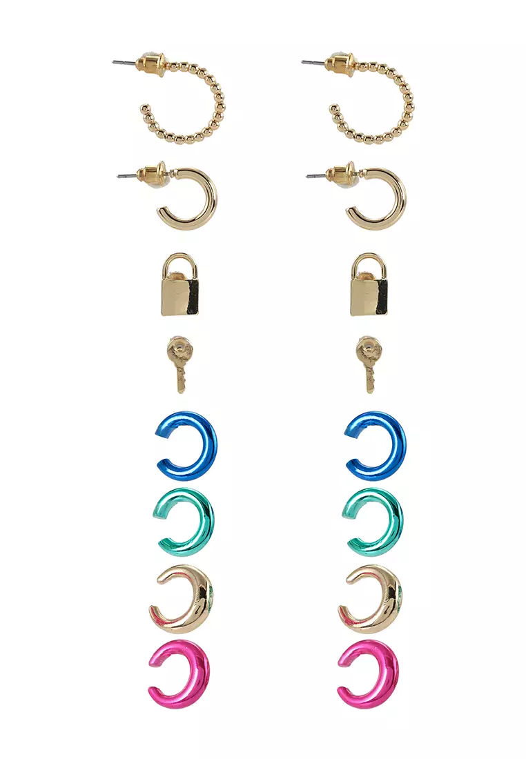 Buy ALDO Keyhoop Multi Pack Earrings 2024 Online ZALORA Singapore
