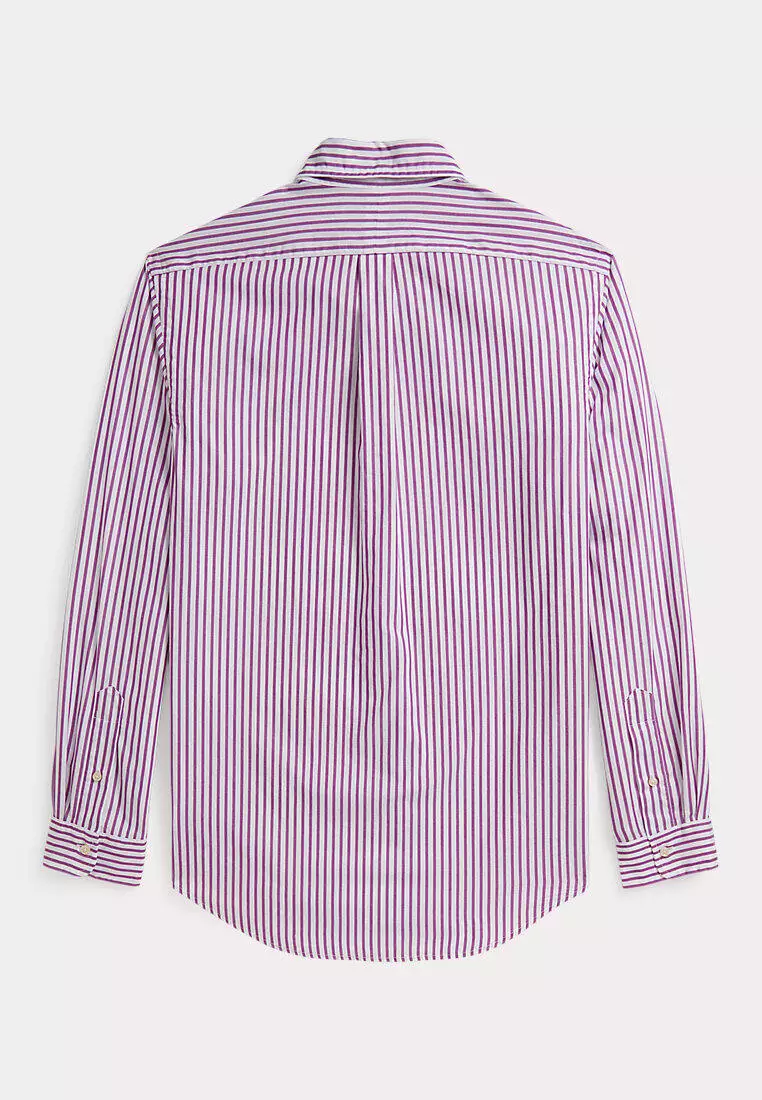 Classic Fit Striped Broadcloth Shirt