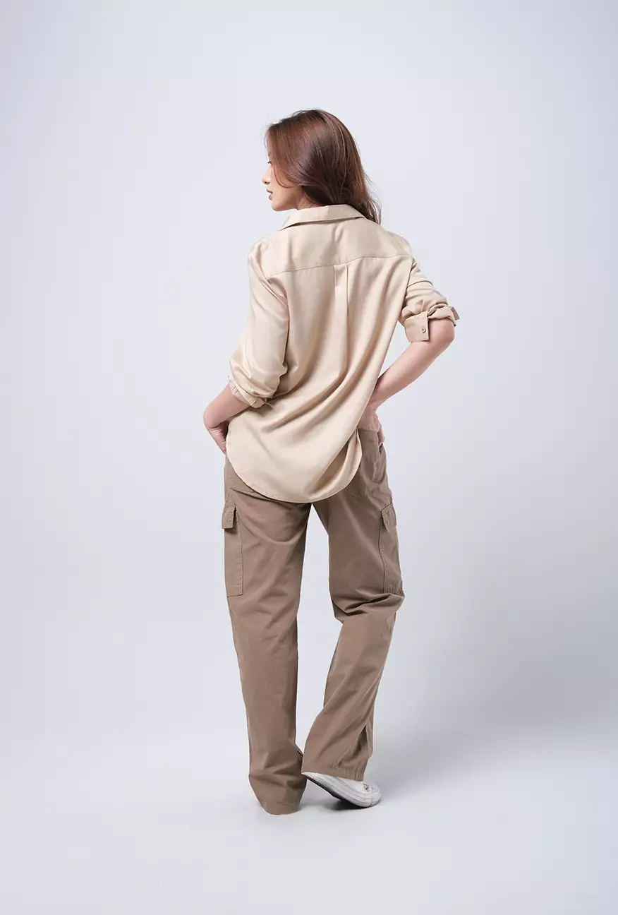 Kemeja Wanita Claudia Khaki