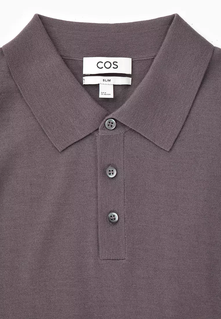 Buy COS Merino Wool Polo Shirt 2023 Online | ZALORA Philippines