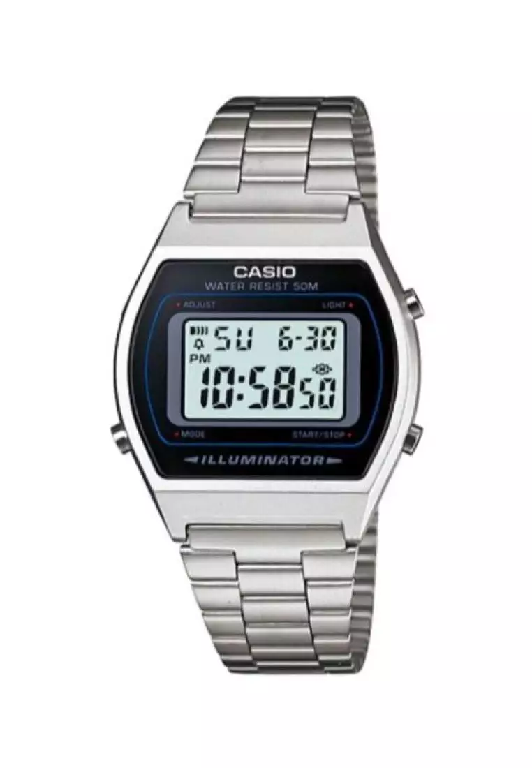 Casio stainless hotsell steel digital watch