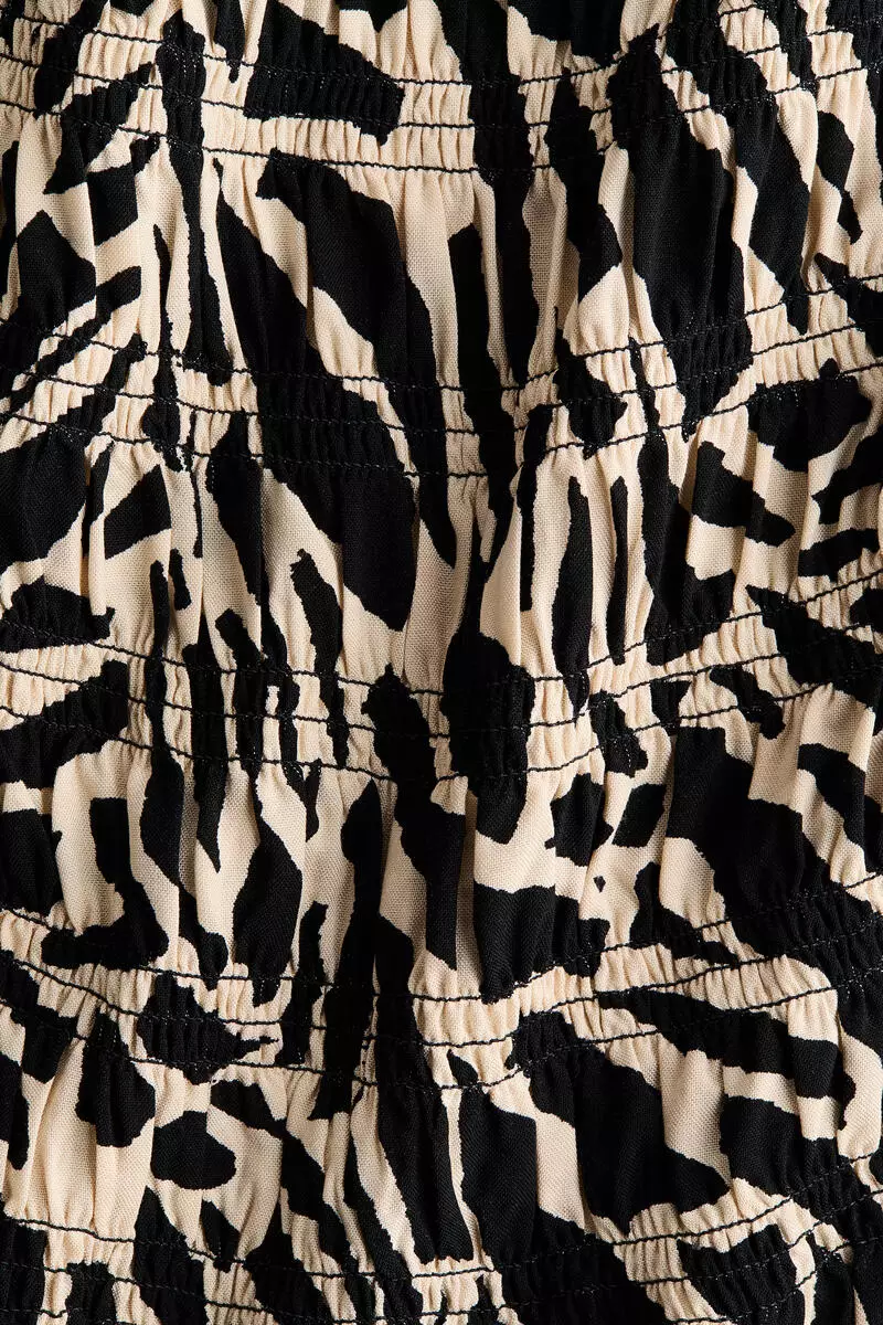 Smocked viscose top