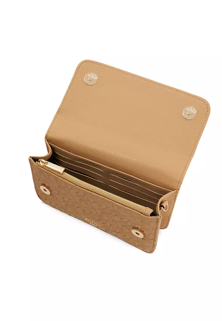 Darlyn Monogram Grab Crossbody Camel
