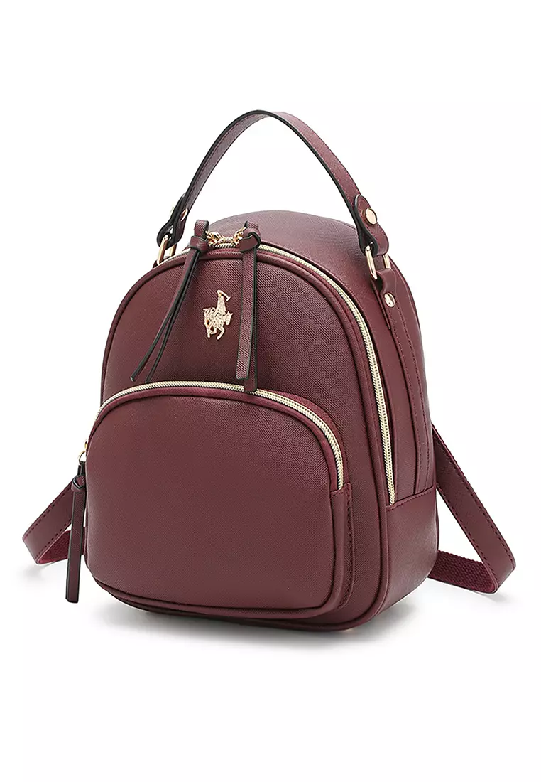 Women's Casual 2-Way Backpack - Red
