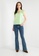 Vero Moda green Lea Embroidery Short Sleeves V-Neck Frill Top 46773AA68560AEGS_3